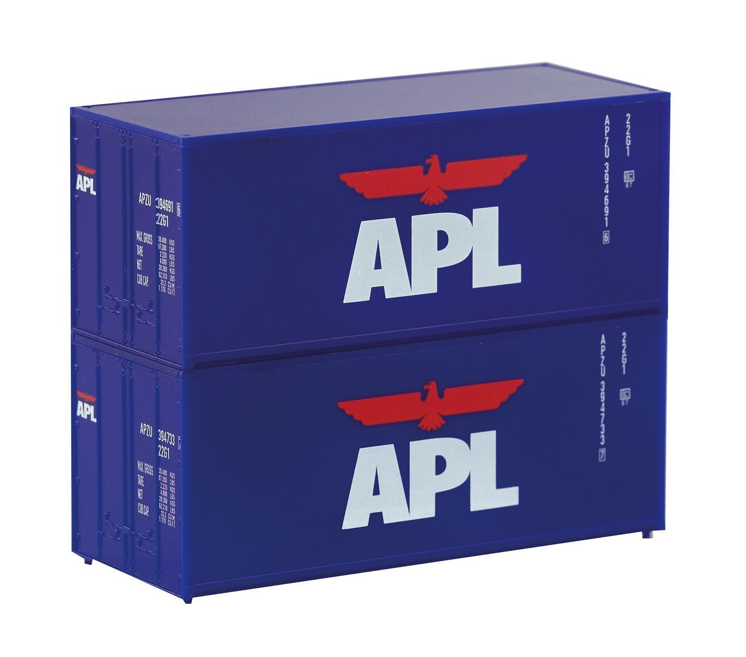 Piko 46102 - Container-Set 2 x 20' APL TT 1:120