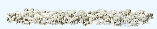Preiser 79252 - Schafherde, 60 Stück N 1:160
