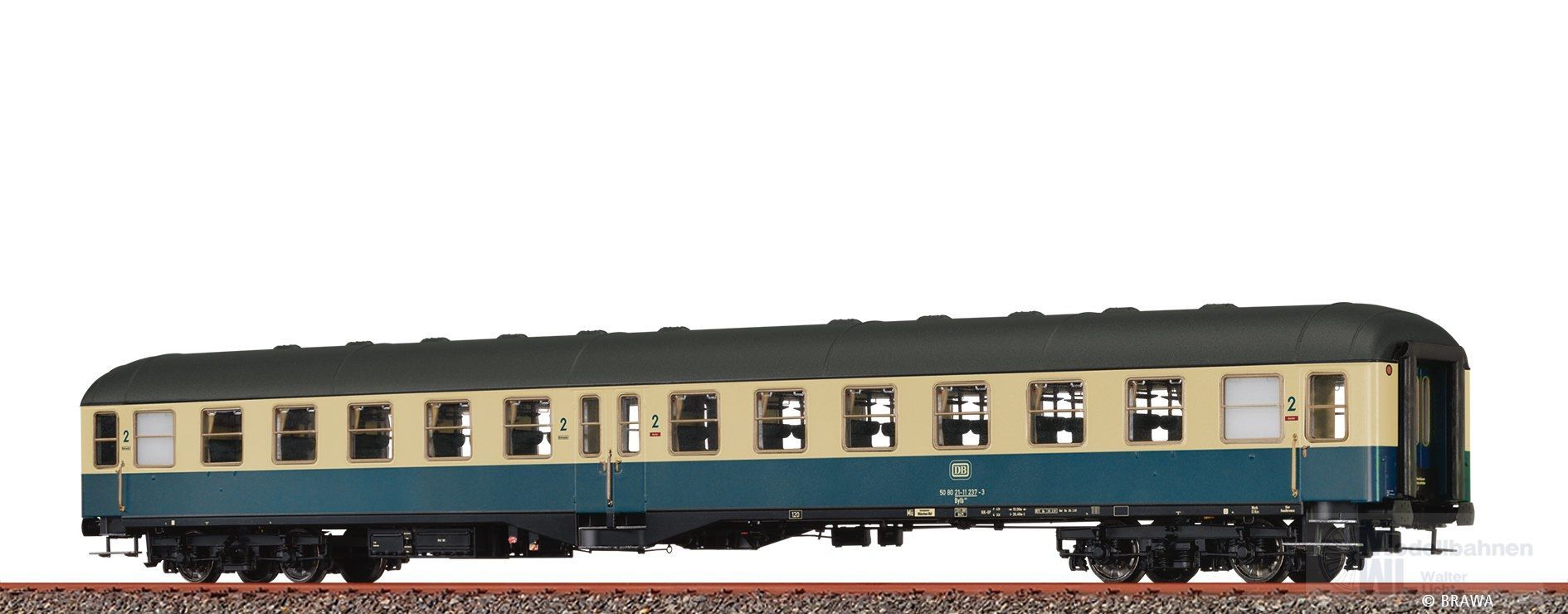 Brawa 58059 - Personenwagen DB Ep.IV Bylb421 H0/GL Basic+ LED