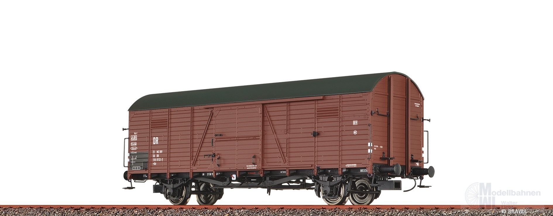 Brawa 51349 - Güterwagen ged. DR Ep.IV Glr H0/GL