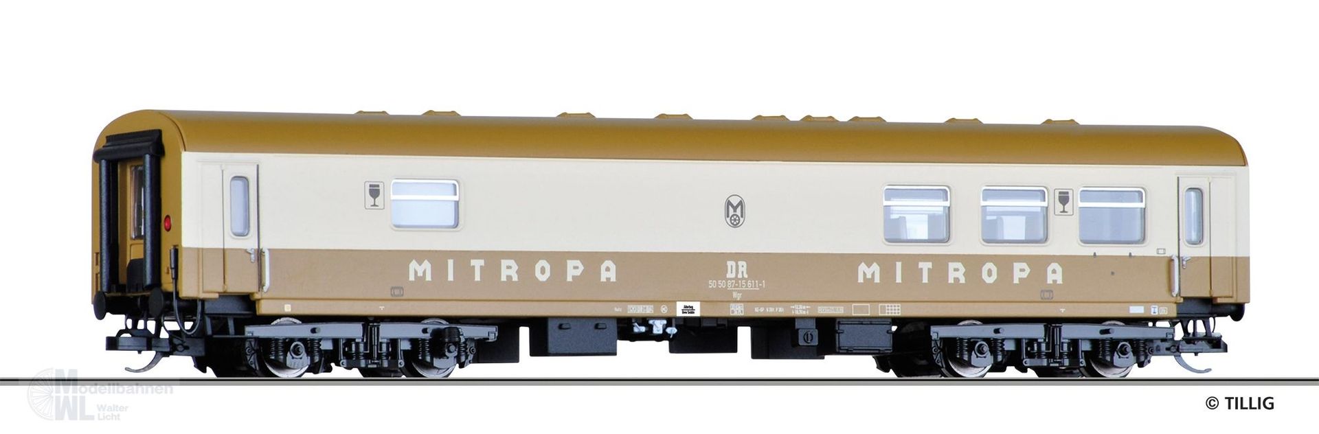 Tillig 16753 - Buffetwagen DR Ep.IV Wgr  TT 1:120