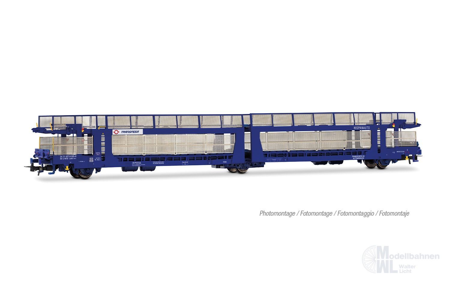 Jouef 6327 - Autotransportwagen Transfesa Ep.VI blau H0/GL