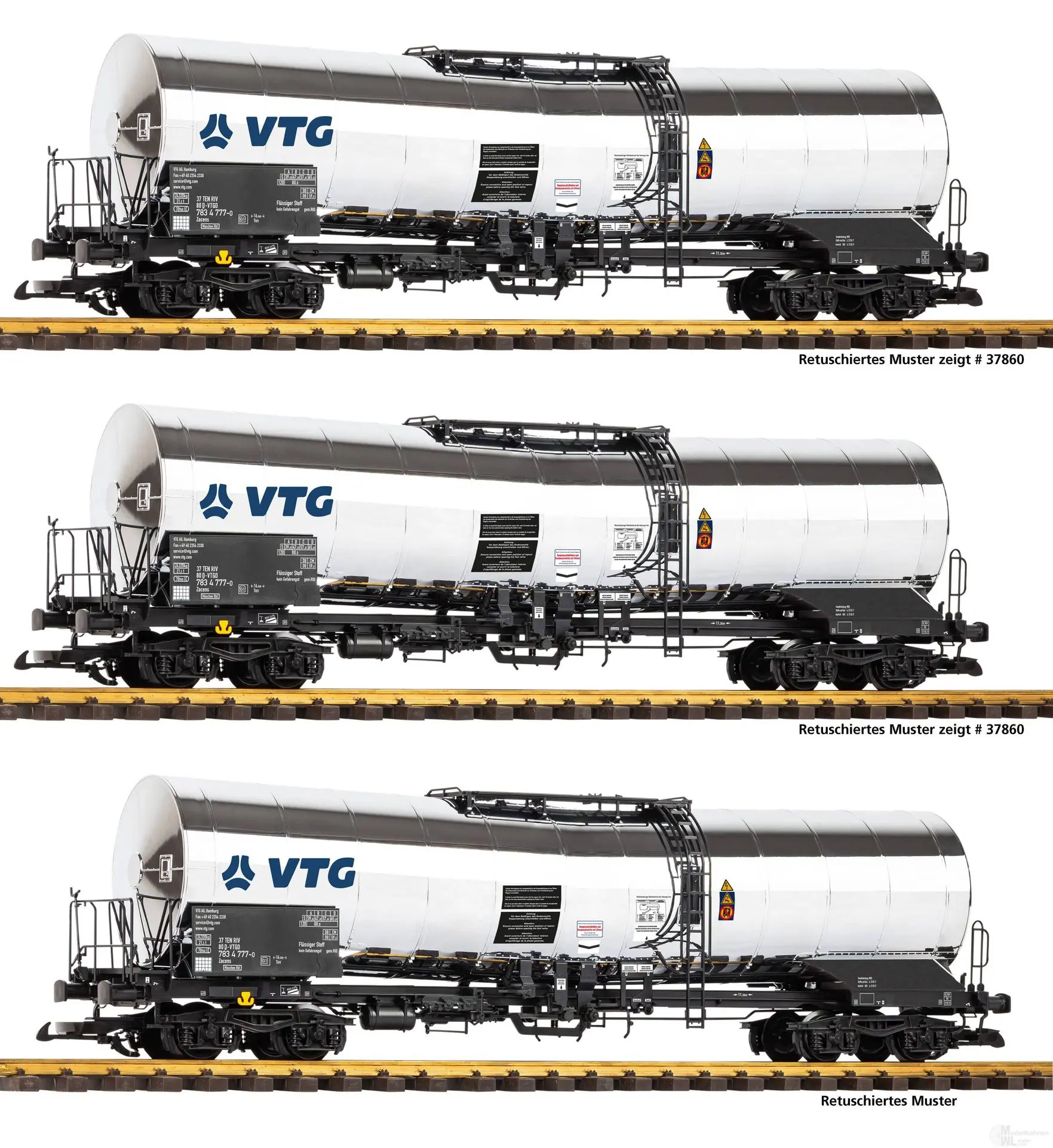 Piko 37863 - Kesselwagen Set aus 37860/37861/37862 Spur G 1:22,5