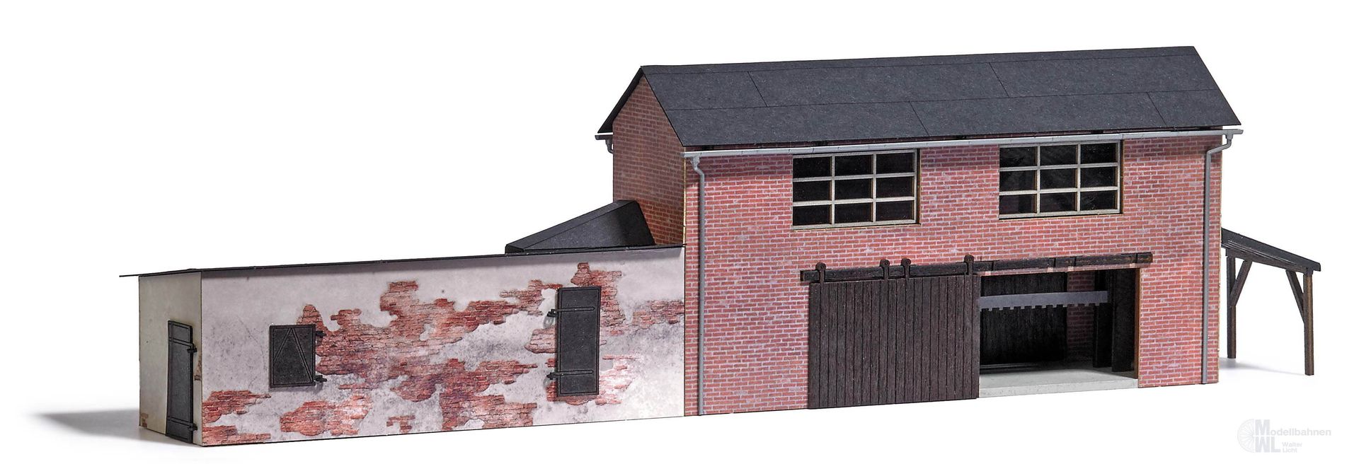 Busch 1976 - Steinsägegebäude mit Gattersäge H0 1:87
