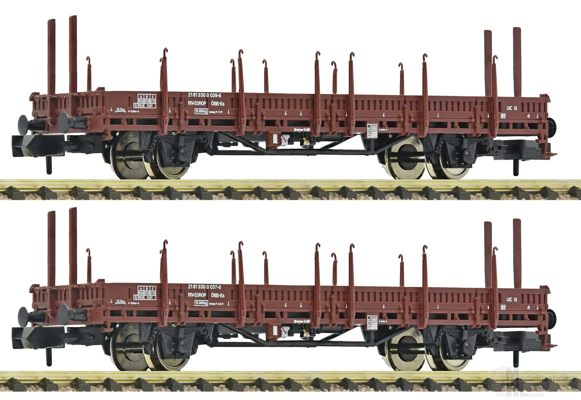 Fleischmann 6660072 - Rungenwagen Set ÖBB Ep.IV 2.tlg. N 1:160
