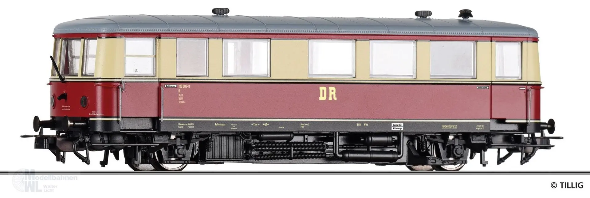 Tillig 73133 - Triebwagen BR 186 DR Ep.IV H0/GL