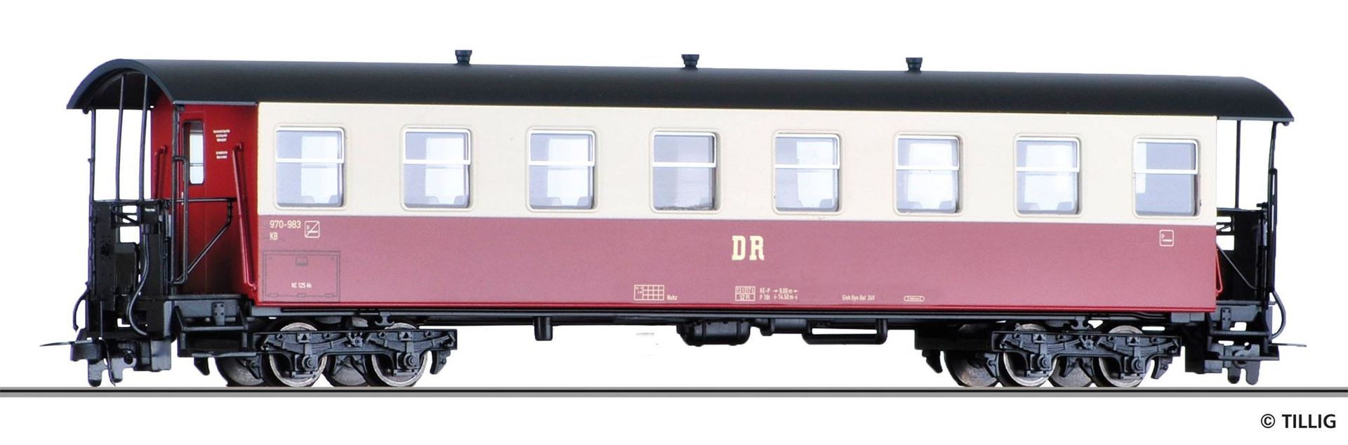 Tillig 03983 - Personenwagen DR Ep.IV KB4i H0e
