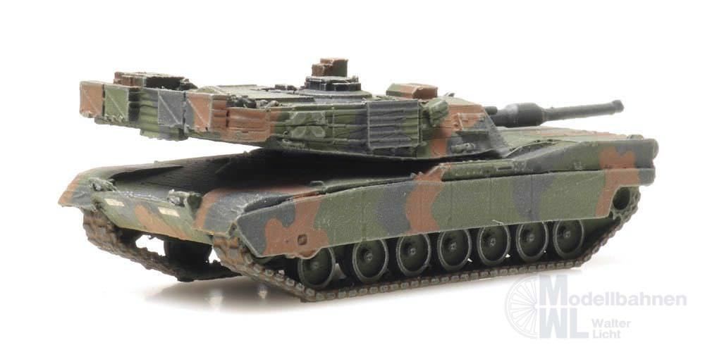 ARTITEC b.v. 6160076 - Panzer M1A2 Abrams camo Eisenbahntransport US Army N 1:160