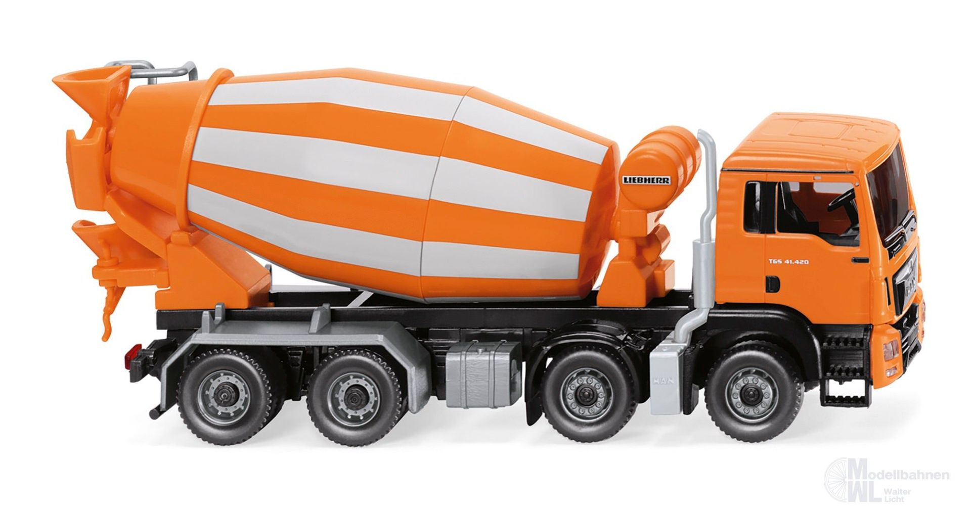 Wiking 068148 - Fahrmischer MAN TGS Euro 6 / Liebherr - orange H0 1:87 Wiking 068148 - Fahrmischer MAN TGS Euro 6 / Liebherr - orange H0 1:87