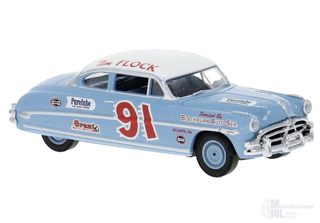 Brekina 18501 - Hudson Hornet von Tim Flock NASCAR-Champ 1952 H0 1:87