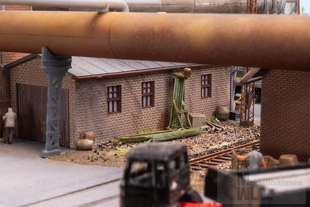 Faller 130024 - Gebläsehalle mit Rohrleitungen H0 1:87