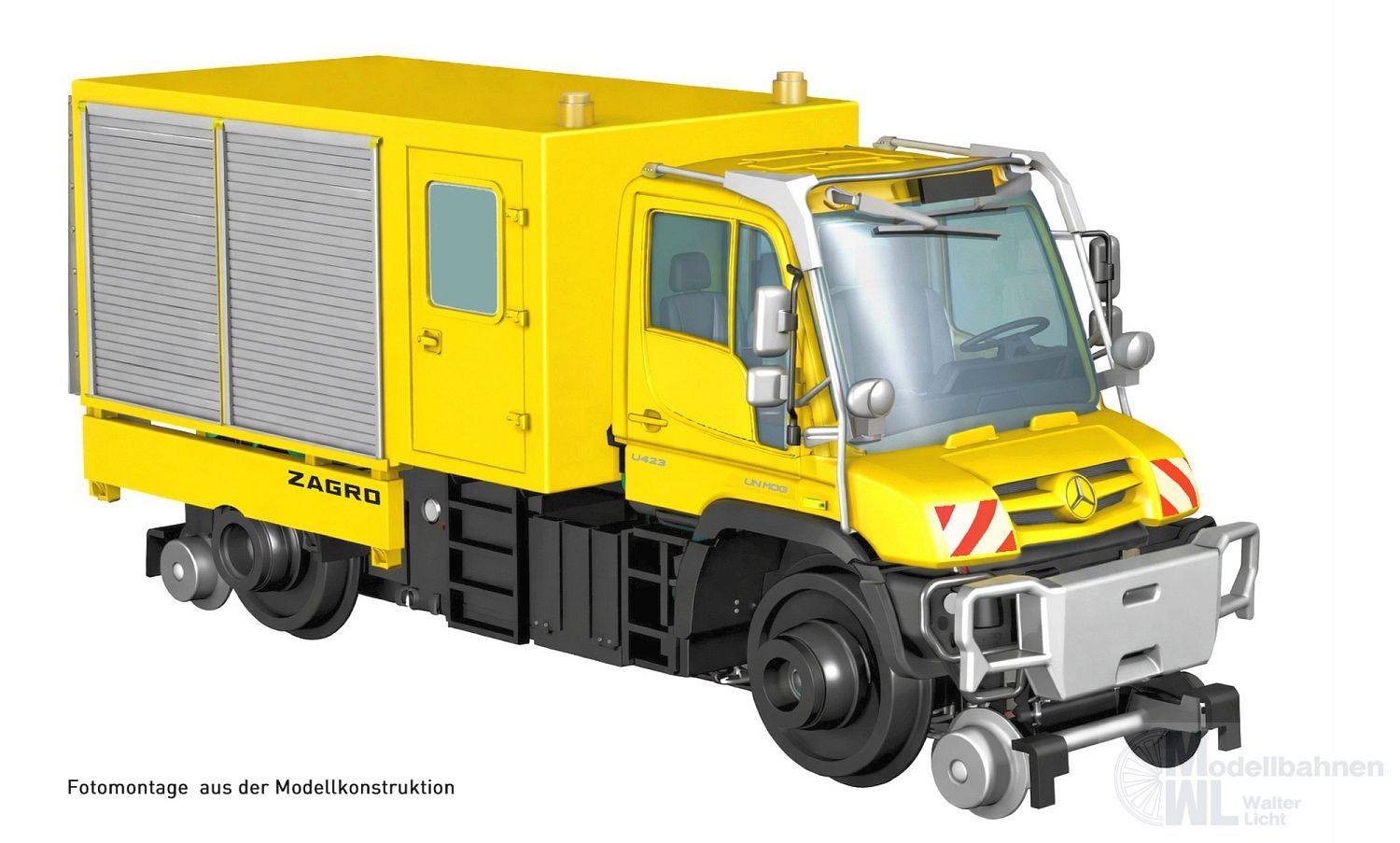 Hobbytrain 70101 - Zweiwege Unimog U423 neutral Ep.VI TT 1:120 Digital