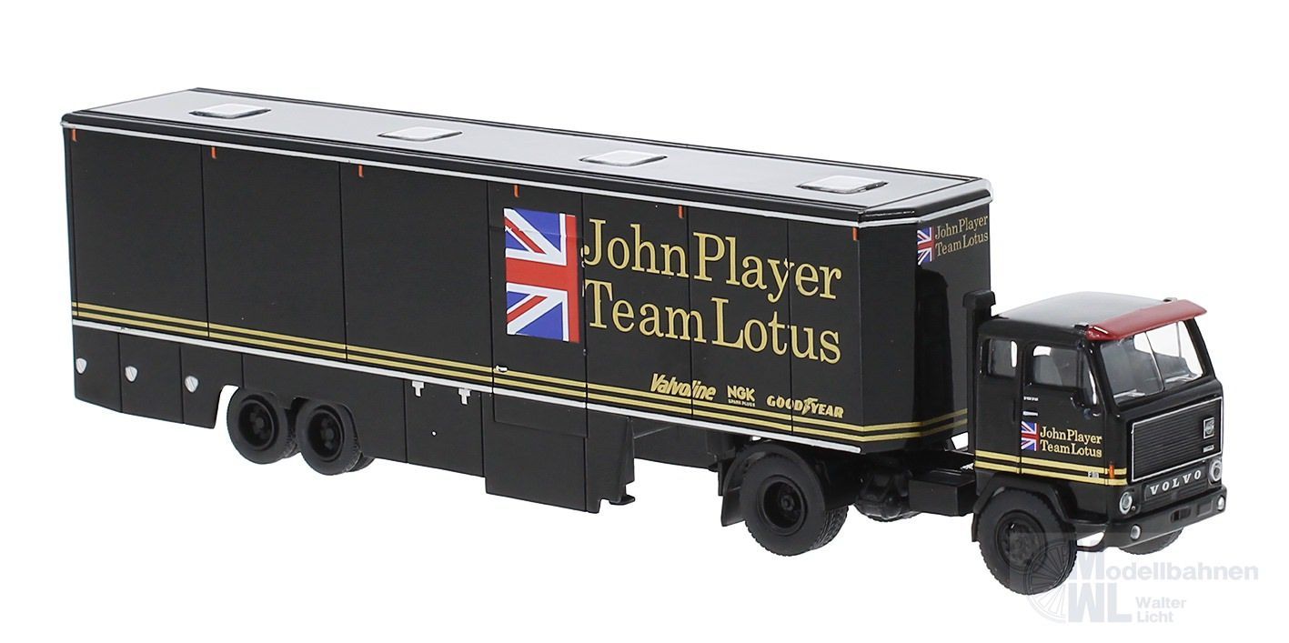 Brekina 85681 - Volvo F89 Renntransporter Lotus H0 1:87