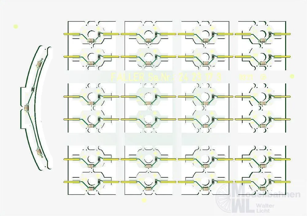 Faller 242317 - Riesenrad-LED-Lichtset N 1:160