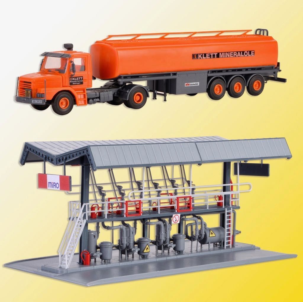 Kibri 39834 - MIRO Abfüllstation mit SCANIA Tankwagen H0 1:87