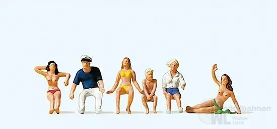 Preiser 10426 - Motorbootführer, Insassen. Pa H0 1:87