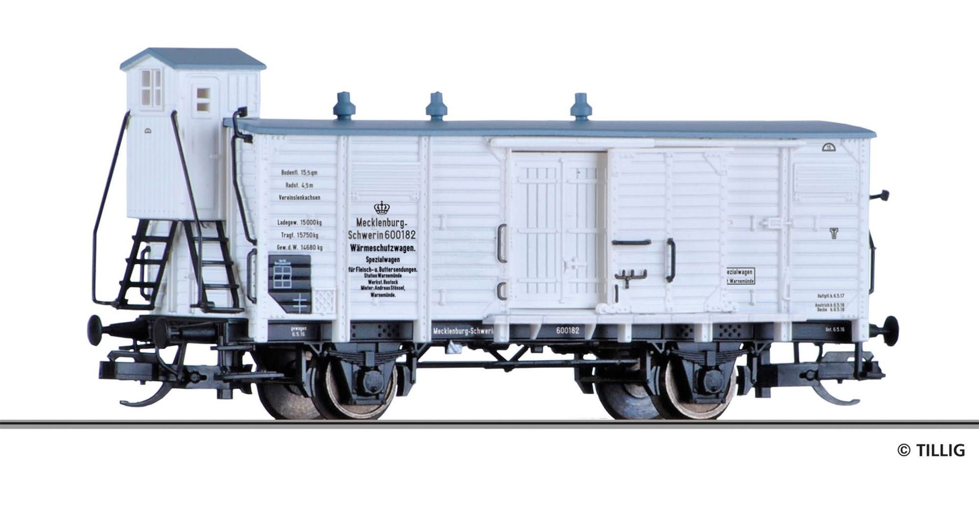 Tillig 17379 - Wärmeschutzwagen M.F.F.E Ep.I TT 1:120