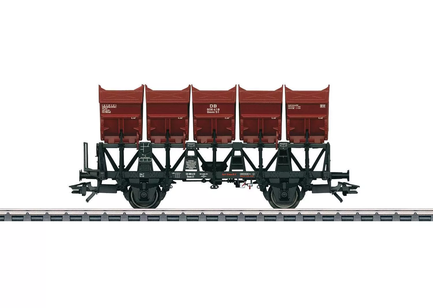 Märklin 46355 - Muldenkippwagen DB Ep.III Ommi 51 H0/WS