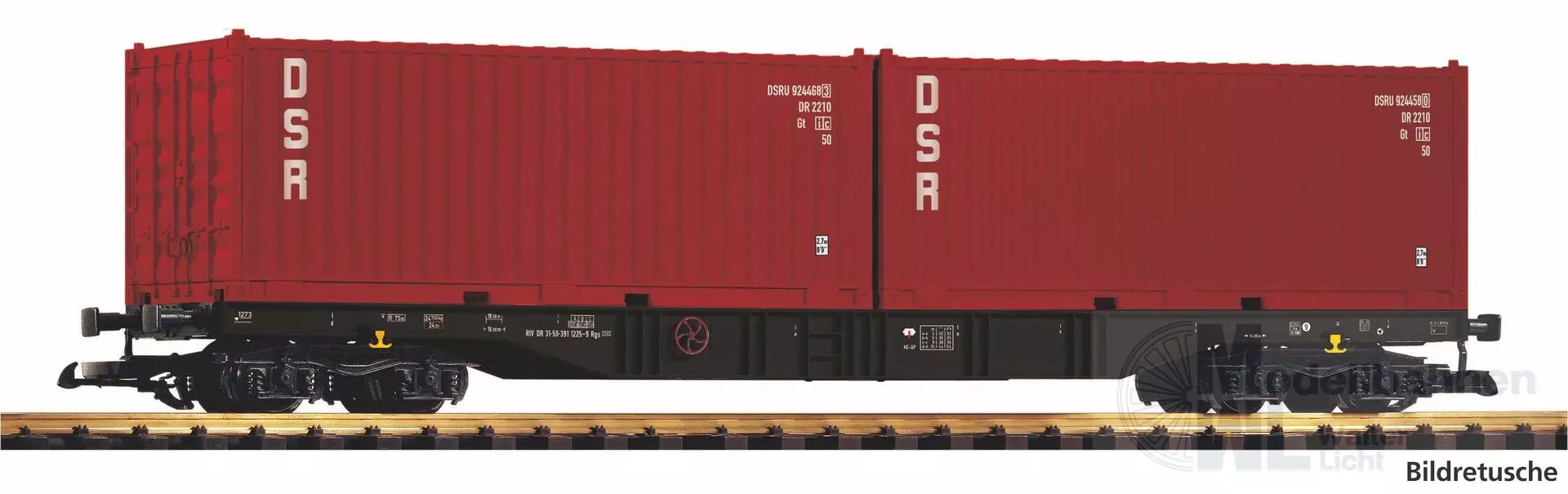 Piko 37755 - Containertragwagen DB Ep.IV DSR Spur G 1:22,5