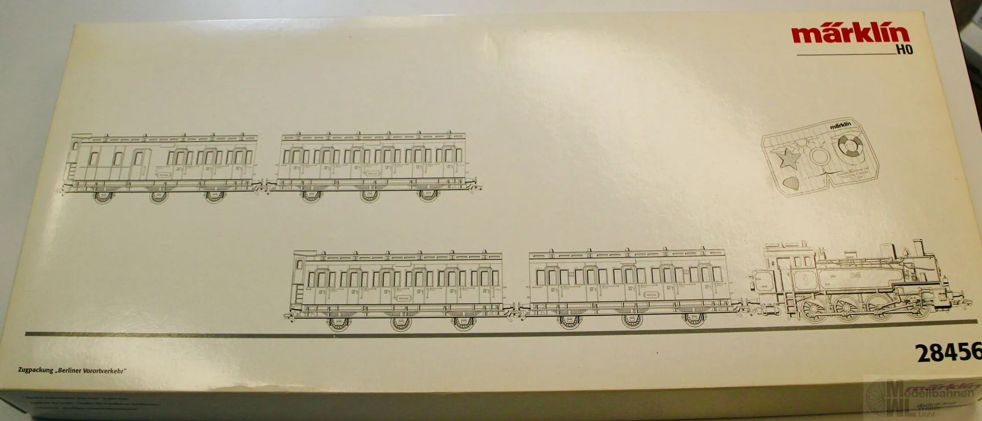 Märklin 26834 - MÄRKLIN - Zugpackung Berliner Vorortverkehr Dampflok T13 KPEV H0/WS DELTA