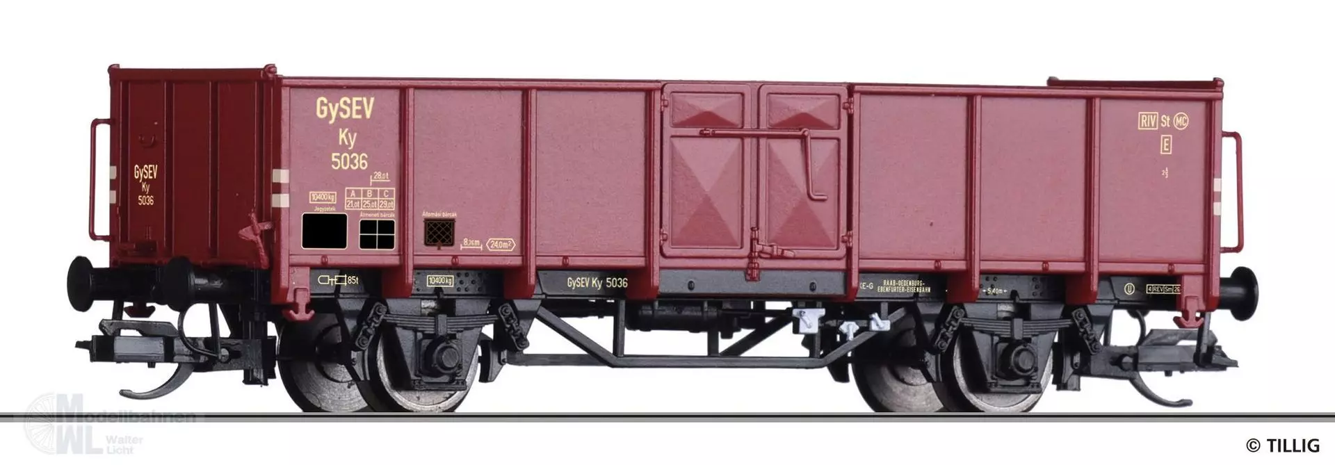 Tillig 14094 - Güterwagen offen GySEV Ep.III Ky TT 1:120