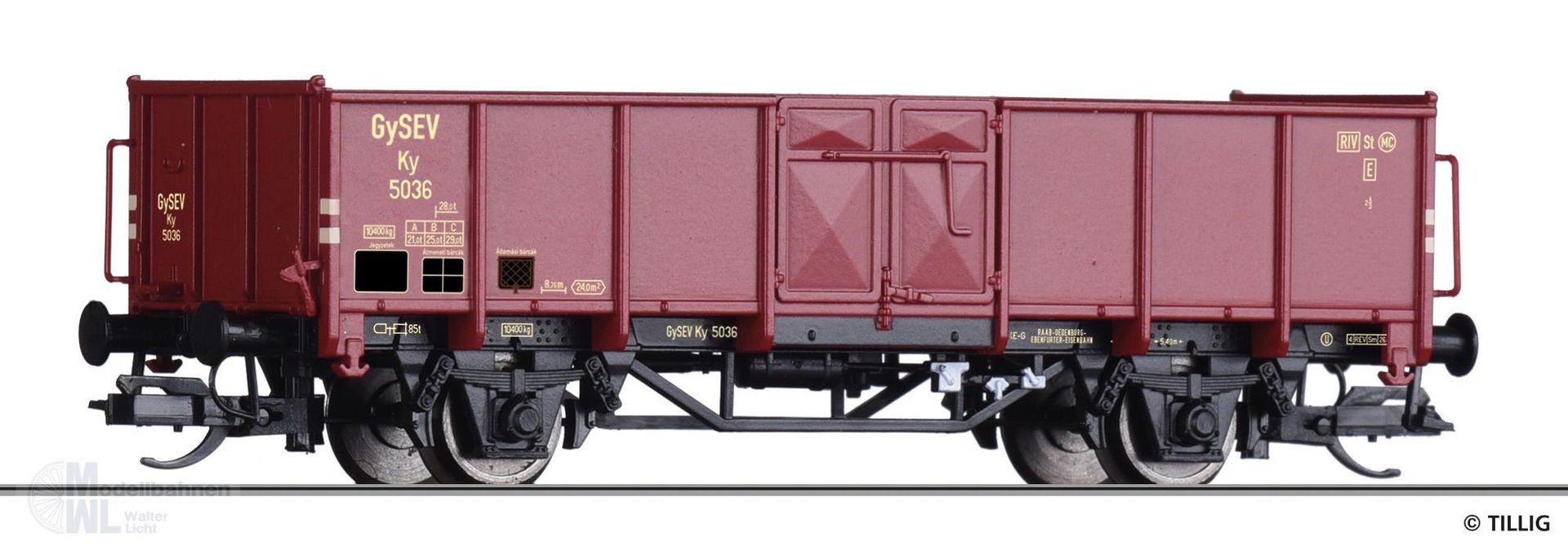 Tillig 14094 - Güterwagen offen GySEV Ep.III Ky TT 1:120