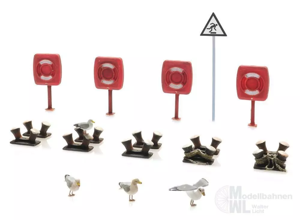 ARTITEC b.v. 10406 - Kaizubehörsatz modern BAUSATZ H0 1:87