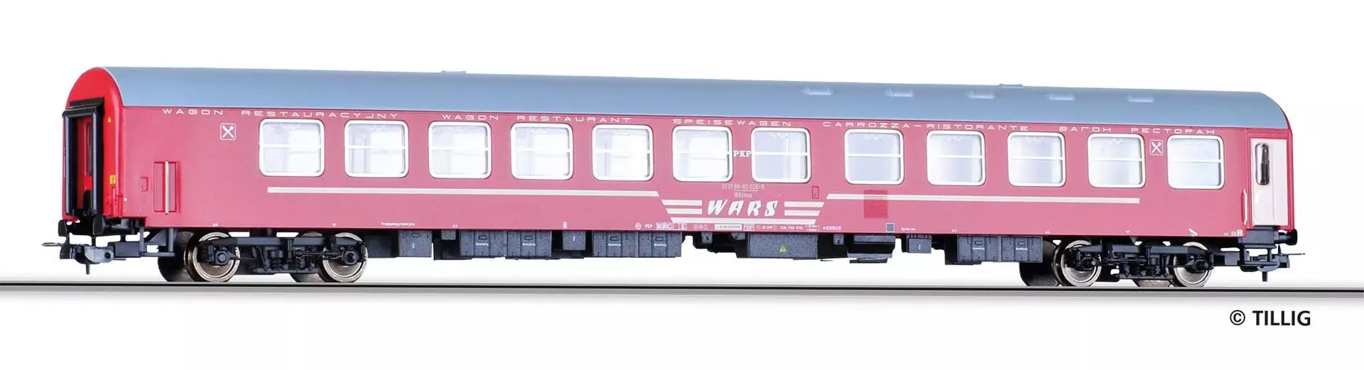 Tillig 74978 - Speisewagen PKP Ep.V WRduu WARS H0/GL