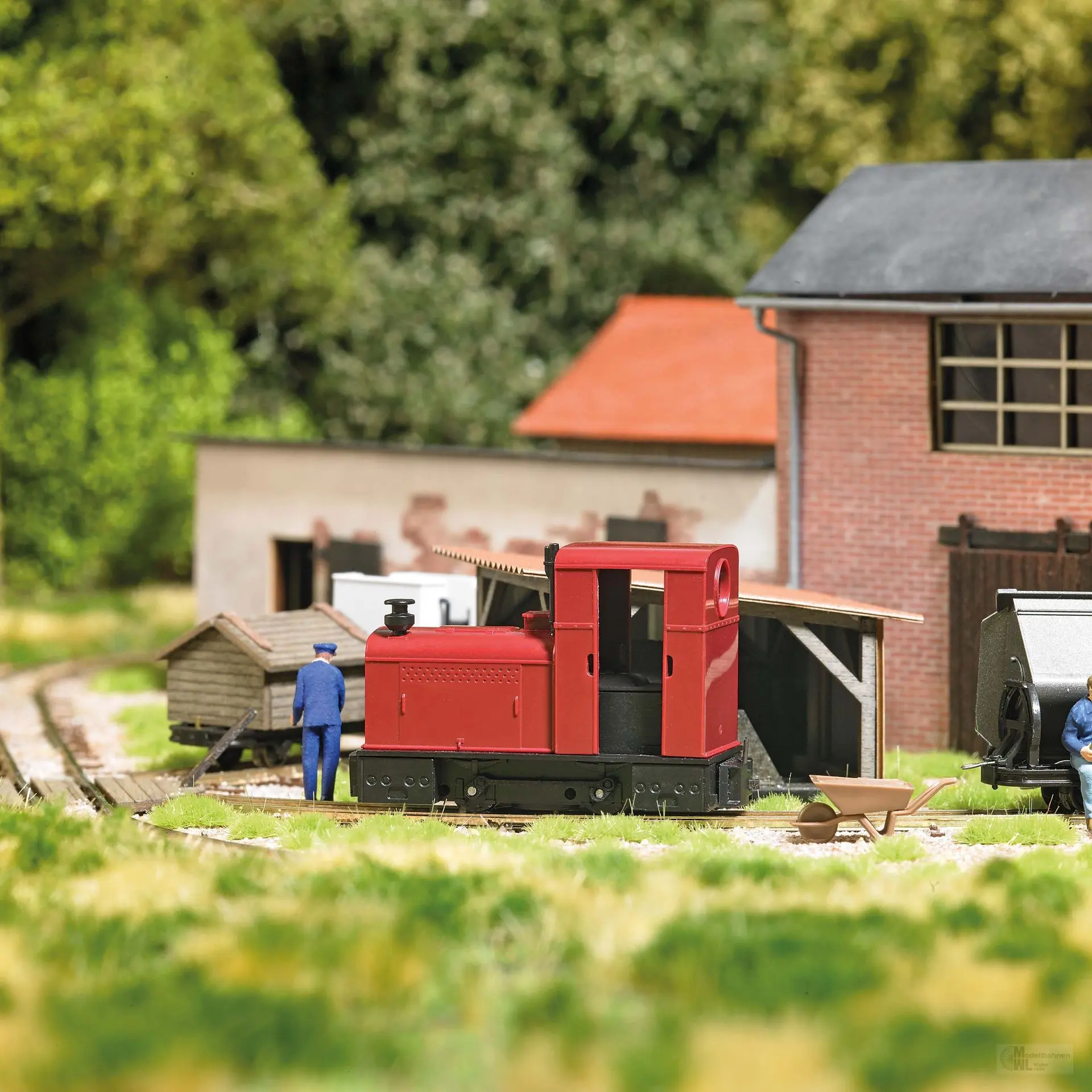 Busch 12402 - Diesellok Deutz OMZ 122 F Standmodell H0 1:87