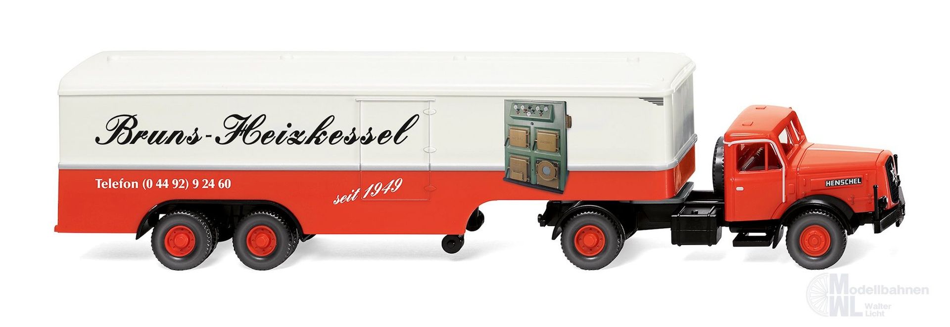 Wiking 051326 - Koffersattelzug Henschel Bruns H0 1:87