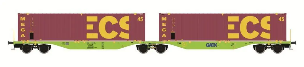 Mehano 30047 - Containerwagen GATX, Ep.VI Sggmrss'90 H0/GL