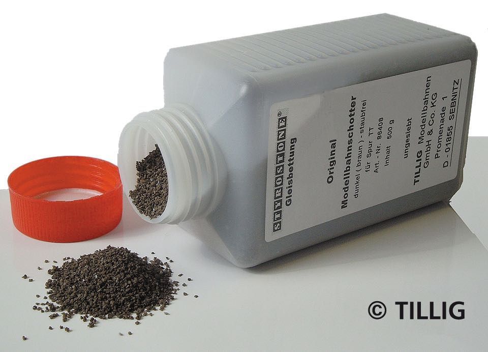 Tillig 86606 - Schotter dunkel 500 g