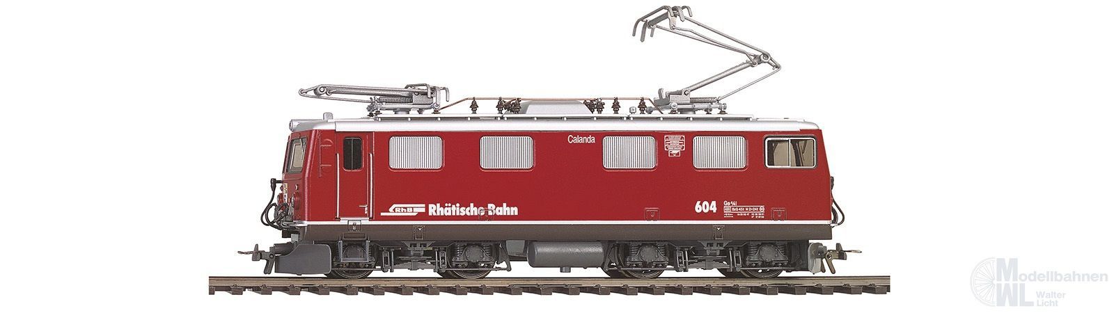 Bemo 1252127 - E-Lok Ge 4/4 I 607 RhB Ep.VI Sursela rot H0m