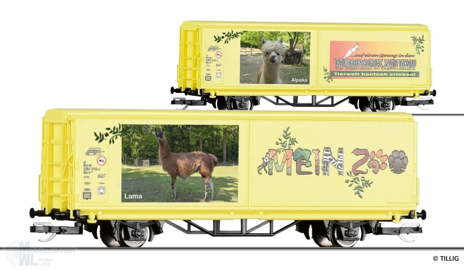 Tillig 14859 - START-Schiebewandwagen Hbis-tt Mein Zoo Ep.VI TT 1:120