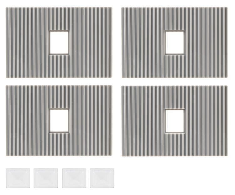 Faller 180888 - 4 Dachelemente mit Oberlichtern Goldbeck H0 1:87