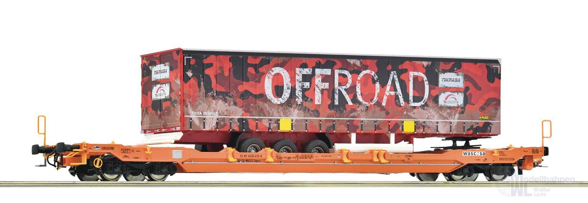 Roco 6600179 - Taschenwagen WASCOSA Ep.VI T5 OFFROAD H0/GL Roco 6600179 - Taschenwagen WASCOSA Ep.VI T5 OFFROAD H0/GL