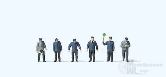 Preiser 79224 - Bahnpersonal DB. Frühe Epoche N 1:160