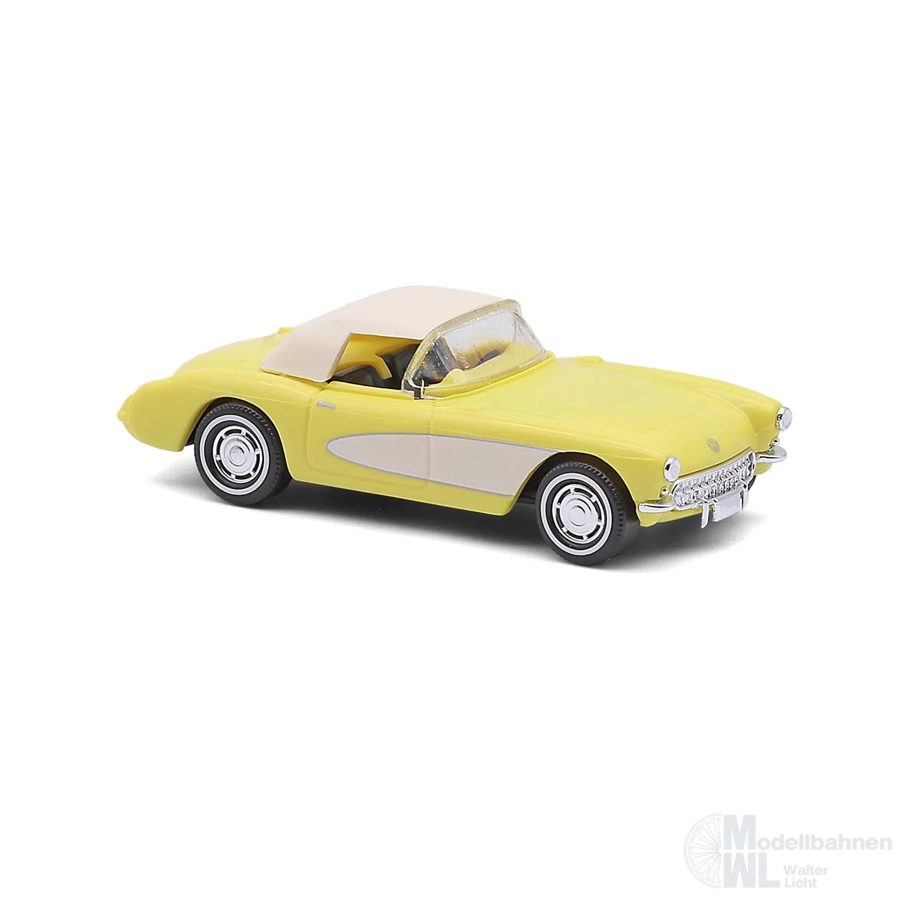 Busch 45424 - Chevrolet Corvette gelb H0 1:87