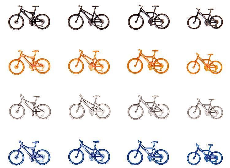 Faller 180445 - Mountain-Bikes u. City-Bikes H0 1:87