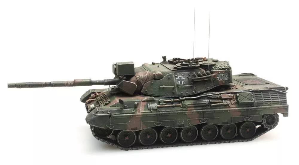 ARTITEC b.v. 6870038 - Panzer Leopard 1A1-A2 Flecktarnung Bundeswehr Deutschland H0 1:87