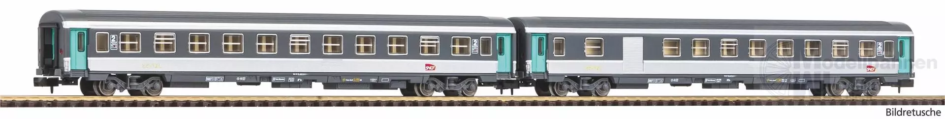 Piko 94508 - Abteilwagen Set SNCF Ep.VI 2.Kl./2.Kl./Gepäck N 1:160
