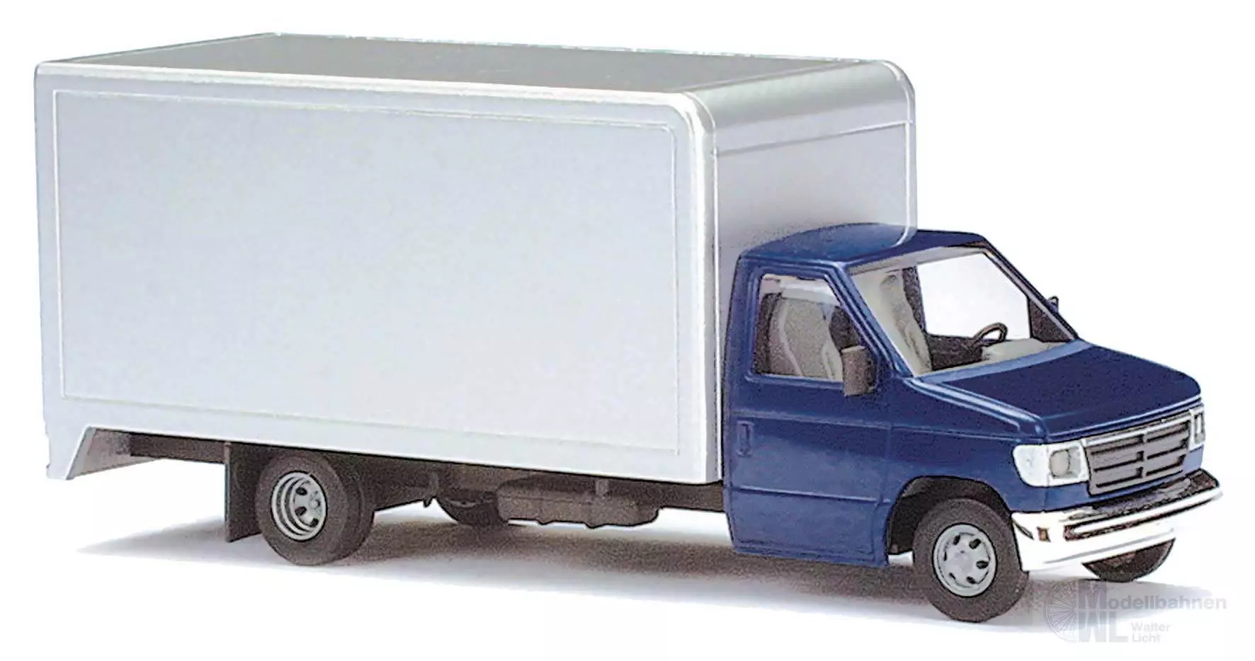 Busch 89116 - Ford E 350 KW Blau/Lichtgrau H0 1:87