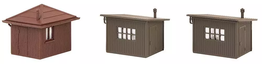 Faller 120272 - Lokführer-Wartehaus, 2 Streckenposten H0 1:87