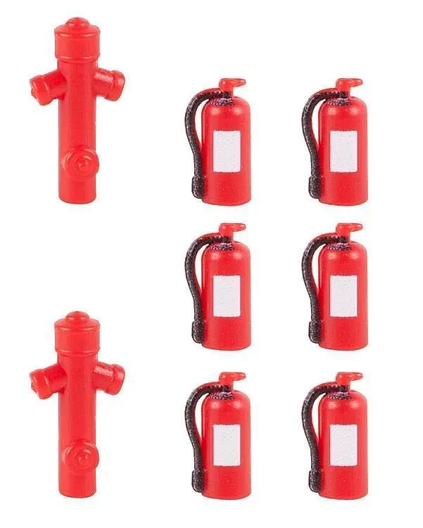 Faller 180950 - 6 Feuerlöscher und 2 Hydranten H0 1:87