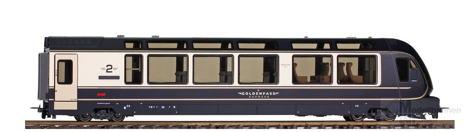 Bemo 3547311 - Steuerwagen MOB Ep.VI GoldenPass ABst 381 H0/WS Digital