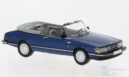 PCX-Models 870670 - Saab 900 Cabriolet metallic-dunkelblau 1986 H0 1:87