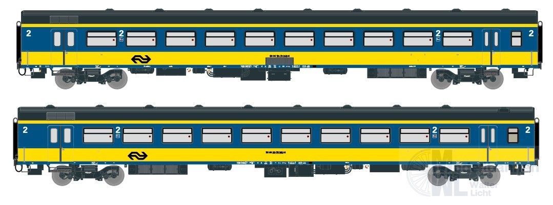 Exact Train 11062 - Personenwagen Set NS Ep.IV ICR 2.tlg. H0/GL Exact Train 11062 - Personenwagen Set NS Ep.IV ICR 2.tlg. H0/GL