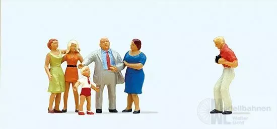 Preiser 10278 - Familie Krause wird fotografi H0 1:87