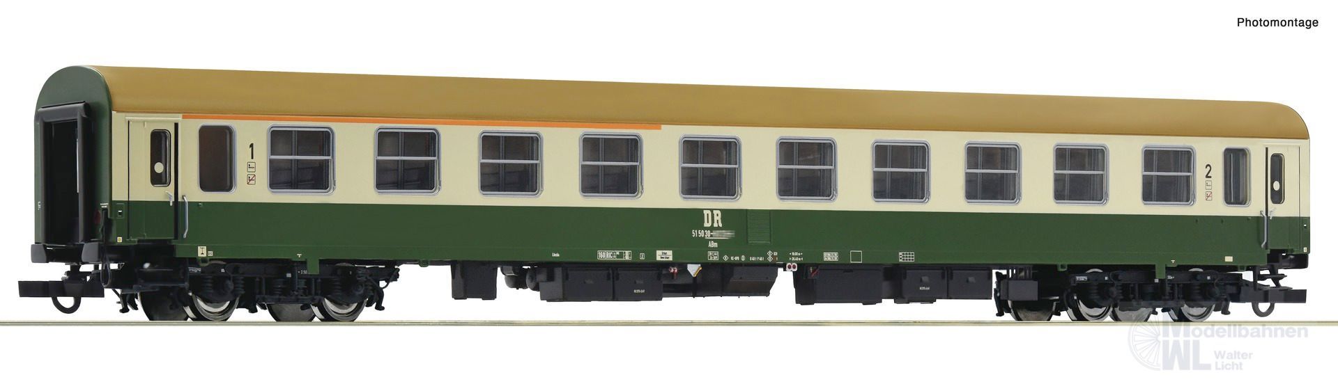Roco 6200115 - Schnellzugwagen DR Ep.IV 1/2.Kl. H0/GL