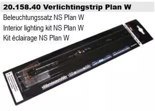 ARTITEC b.v. 20.158.40 - Beleuchtunssatz für NS Plan W Wagen H0/GL
